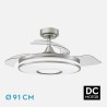 Ventilador Dc Dani 59w 6980lm 6velocidades 91d 3000-4000-6000k Remot+reg.intensidad+memor+temporiz