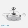 Ventilador Dc Dani 59w 6980lm 6velocidades 91d 3000-4000-6000k Remot+reg.intensidad+memor+temporiz