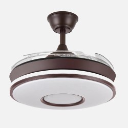 Ventilador Dc Dani 59w 6980lm 6velocidades 91d 3000-4000-6000k Remot+reg.intensidad+memor+temporiz