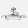 Ventilador Dc 48w Micenas Cuero 3asp. 91d 6vel 4800 Lm 3000-4500-6000k Remoto+memoria+temporizador 25