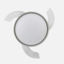 Ventilador Dc Mandarin Blanco 72w 3aspas 108d Reg.intensidad 7200lm 3000-4000-6500k Remoto+memoria+temporizador