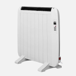 Emisor Termico Gaban 1200w X En Aluminio Blanco Remoto Lcd,temporizador Mural/portat.58,5x72x5,5 Cm