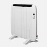 Emisor Termico Gaban 1200w X En Aluminio Blanco Remoto Lcd,temporizador Mural/portat.58,5x72x5,5 Cm