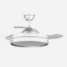 Ventilador Dc Mandarin Blanco 72w 3aspas 108d Reg.intensidad 7200lm 3000-4000-6500k Remoto+memoria+temporizador