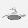 Ventilador Dc Mandarin Blanco 72w 3aspas 108d Reg.intensidad 7200lm 3000-4000-6500k Remoto+memoria+temporizador