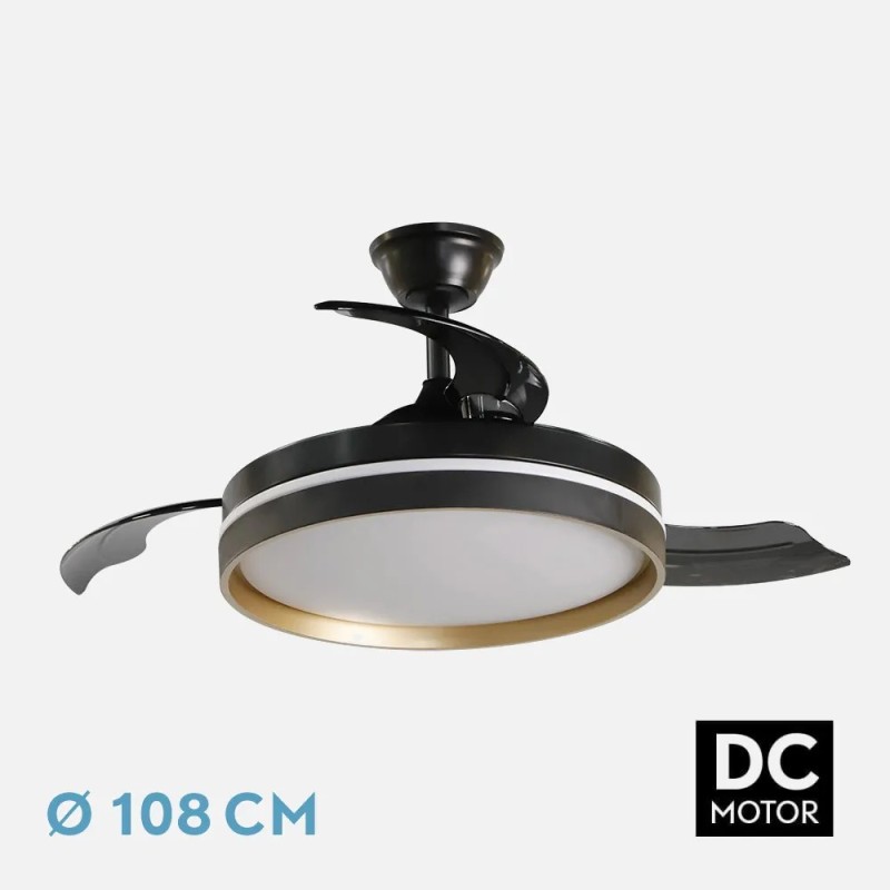 Ventilador Dc Mandarin Blanco 72w 3aspas 108d Reg.intensidad 7200lm 3000-4000-6500k Remoto+memoria+temporizador Ventilador Dc Mandarin Blanco 72w 3aspas 108d Reg.intensidad 7200lm 3000-4000-6500k Remoto+memoria+temporizador