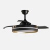 Ventilador Dc Mandarin Blanco 72w 3aspas 108d Reg.intensidad 7200lm 3000-4000-6500k Remoto+memoria+temporizador