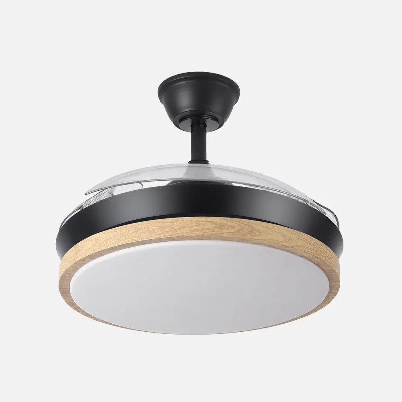Ventilador Dc Evros Blanc/hay 72w 6120lm 91d 3aspas Desplegables 3000-4000-6000k Remoto, Temporizador, Memoria Ventilador Dc Evros Blanc/hay 72w 6120lm 91d 3aspas Desplegables 3000-4000-6000k Remoto, Temporizador, Memoria