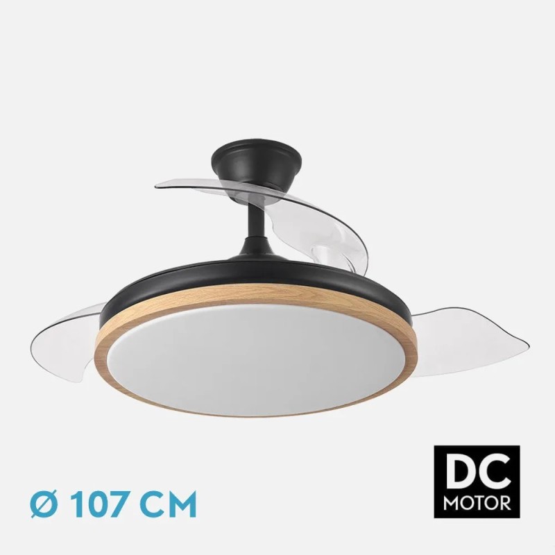 Ventilador Dc Evros 72w 6120lm Blanco/haya 107d 3asp.despegables 3000-4000-6000k Remoto+reg.intensidad+temporizador+memoria Ventilador Dc Evros 72w 6120lm Blanco/haya 107d 3asp.despegables 3000-4000-6000k Remoto+reg.intensidad+temporizador+memoria