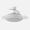 Ventilador Dc Ibe 59w 6980lm Negro 3 Asp.desp. 107d 3000-4000-6000k Remoto, Memoria Y Temporizador