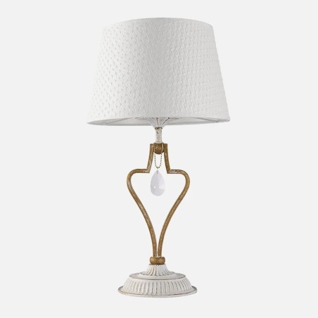 Sobremesa Crasas 1xe14 Blanco/oro 49x27x27 Cm