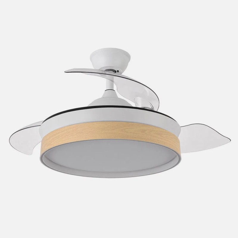 Ventilador Dc Iglu Blanc/hay 72w 6120lm 91d 3asp.desplegables 3000-4000-6000k Remoto, Temporizador, Memoria Ventilador Dc Iglu Blanc/hay 72w 6120lm 91d 3asp.desplegables 3000-4000-6000k Remoto, Temporizador, Memoria