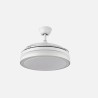 Ventilador Dc Esparta Mini Blanco 72w 6120lm 3asp.desp 91d 3000-4000-6000k Remoto+temporizador+memoria