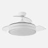 Ventilador Dc Esparta Mini Blanco 72w 6120lm 3asp.desp 91d 3000-4000-6000k Remoto+temporizador+memoria