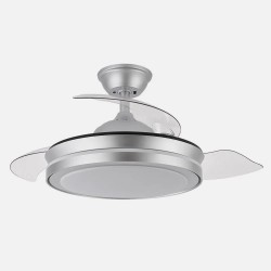 Ventilador Dc Esparta Mini Blanco 72w 6120lm 3asp.desp 91d 3000-4000-6000k Remoto+temporizador+memoria