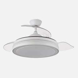 Ventilador Dc Esparta Plus 72w 6120lm Blanco 3 Aspas Desp. 107d 3 Colores C/Remoto+ Temporizador+ Memoria