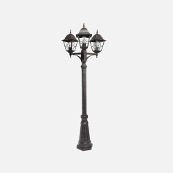 Farola Exterior Aluminio Bootes 3xe27 Marron Ip44 228x62x62 Cm