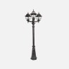 Farola Exterior Aluminio Bootes 3xe27 Marron Ip44 228x62x62 Cm