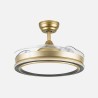 Ventilador Dc Picolo 72w 6226lm Negro/oro 3 Aspas Desp. 106d 3000-4000-6500k Remoto, Memoria