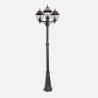Farola Exterior Aluminio Bootes 3xe27 Marron Ip44 228x62x62 Cm