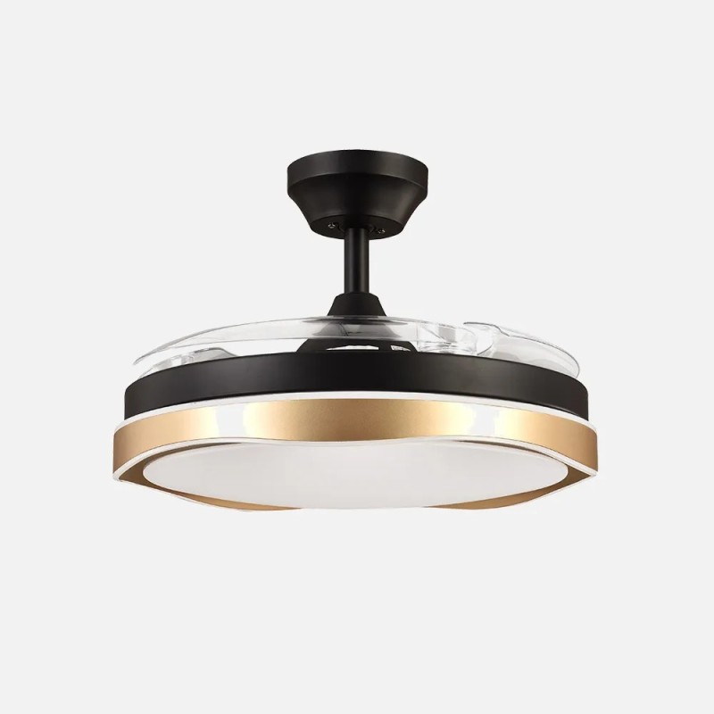 Ventilador Dc Blondi Negro/oro 72w 3aspas 107d 7200lm 6vel 3000k,4500k,6000k, Remoto+temporizador+memoria Ventilador Dc Blondi Negro/oro 72w 3aspas 107d 7200lm 6vel 3000k,4500k,6000k, Remoto+temporizador+memoria