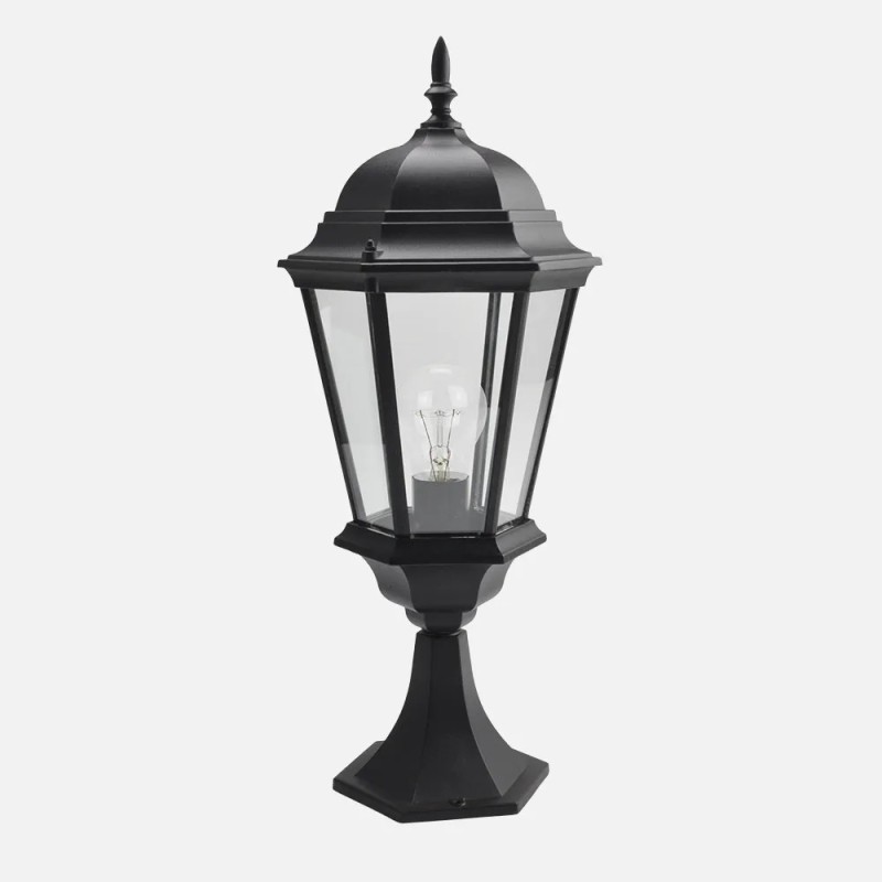 Sobremuro Exterior Aluminio Regulus 1xe27 Negro 56x23x23 Cm Ip44 Sobremuro Exterior Aluminio Regulus 1xe27 Negro 56x23x23 Cm Ip44