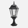 Sobremuro Exterior Aluminio Regulus 1xe27 Negro 56x23x23 Cm Ip44