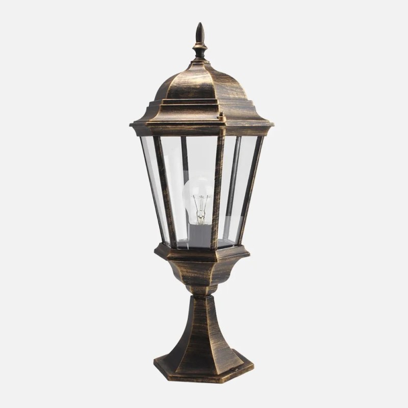 Sobremuro Exterior Aluminio Regulus 1xe27 Negro 56x23x23 Cm Ip44 Sobremuro Exterior Aluminio Regulus 1xe27 Negro 56x23x23 Cm Ip44