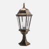 Sobremuro Exterior Aluminio Regulus 1xe27 Negro 56x23x23 Cm Ip44