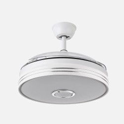 Ventilador Dc Matanuska 72w 6120lm Blanco Bluethooth 32/47x55/108d.3 Aspas Desp.6 Vel.3 Color.