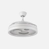 Ventilador Dc Turia 72w 6120lm Negro/blanco 3 Asp.desp. 32/47x50/110d. 3 Colores C/remoto+temporizador+memoria