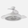 Ventilador Dc Turia 72w 6120lm Negro/blanco 3 Asp.desp. 32/47x50/110d. 3 Colores C/remoto+temporizador+memoria