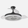 Ventilador Dc Turia 72w 6120lm Negro/blanco 3 Asp.desp. 32/47x50/110d. 3 Colores C/remoto+temporizador+memoria