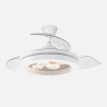 Ventilador Dc Cupido 55w Blanco/haya 3asp.107d 4960l 3000-4500-6500k Reg.intensidad+remoto+memoria+temporizador