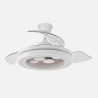 Ventilador Dc Cupido 55w Blanco/haya 3asp.107d 4960l 3000-4500-6500k Reg.intensidad+remoto+memoria+temporizador