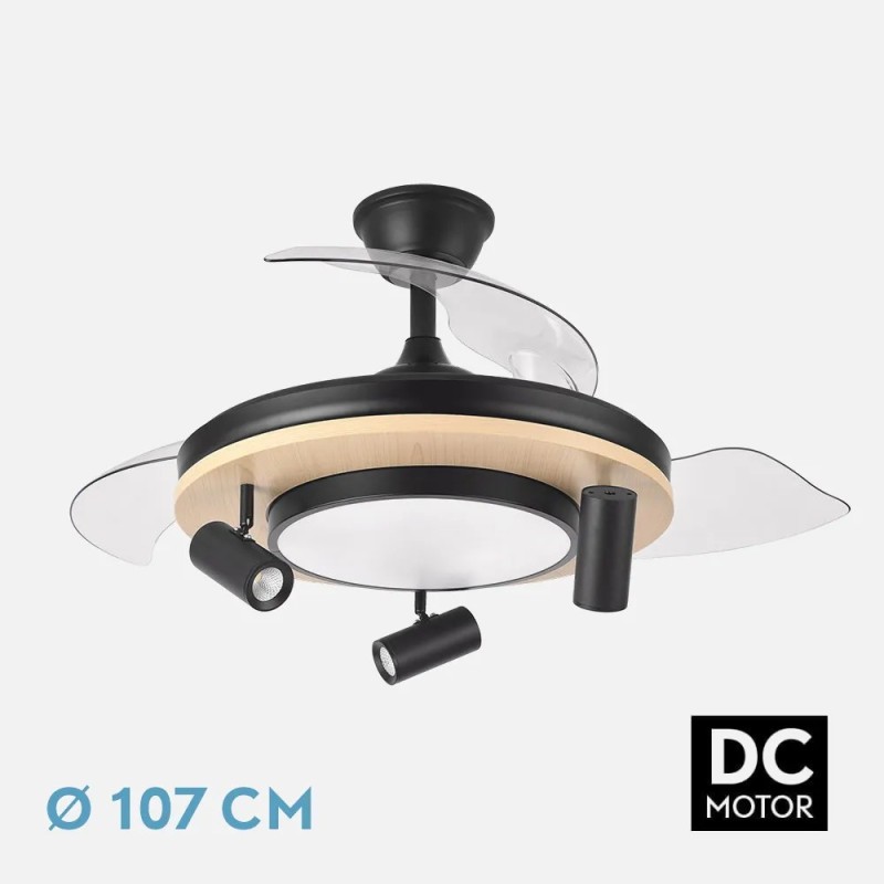 Ventilador Dc Gladiator 37+15w Negro/madera 3asp.107d 3980lm 3000-4500-6500k 2encendidos Indep.Remoto+memoria+temporiz. Ventilador Dc Gladiator 37+15w Negro/madera 3asp.107d 3980lm 3000-4500-6500k 2encendidos Indep.Remoto+memoria+temporiz.