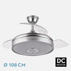 Ventilador Dc Matanuska 72w 6120lm Blanco Bluethooth 32/47x55/108d.3 Aspas Desp.6 Vel.3 Color.