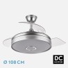 Ventilador Dc Matanuska 72w 6120lm Blanco Bluethooth 32/47x55/108d.3 Aspas Desp.6 Vel.3 Color.