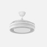 Ventilador Dc Pitufo 57w Blanco 3asp107d 3990lm Rgb +3000-4500-6500k Reg.intensidad+remoto+memo+temporiz