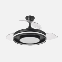 Ventilador Dc Pitufo 57w Blanco 3asp107d 3990lm Rgb +3000-4500-6500k Reg.intensidad+remoto+memo+temporiz