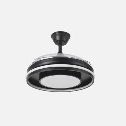 Ventilador Dc Pitufo 57w Blanco 3asp107d 3990lm Rgb +3000-4500-6500k Reg.intensidad+remoto+memo+temporiz
