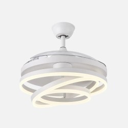 Ventilador 72w Dc Kai Negro 3 Aspas Transp. 6Vel. 3 Colores 43/58x50/107 C/remoto,memoria Y temp. 6120lm