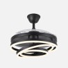Ventilador 72w Dc Kai Negro 3 Aspas Transp. 6Vel. 3 Colores 43/58x50/107 C/remoto,memoria Y temp. 6120lm