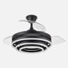 Ventilador 72w Dc Kai Negro 3 Aspas Transp. 6Vel. 3 Colores 43/58x50/107 C/remoto,memoria Y temp. 6120lm