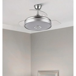 Ventilador Dc Matanuska 72w 6120lm Blanco Bluethooth 32/47x55/108d.3 Aspas Desp.6 Vel.3 Color.