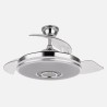 Ventilador Dc Noto 72w 6120lm Cromo 3asp.desp.108d 3 Colores+rgb Bluetooth, Remoto, Memoria Y Altavoz