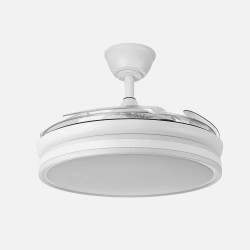 Ventilador Bayomo 72w 6120lm Negro 3 Aspas Desp. 32/47x49/108d.3 Color.motor Dc.remoto