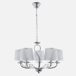 Lampara Sumba 5xe14 Cromo REGx53x53