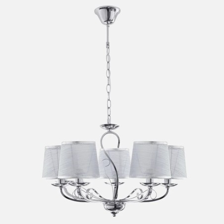 Lampara Sumba 5xe14 Cromo REGx53x53