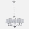Lampara Sumba 5xe14 Cromo REGx53x53